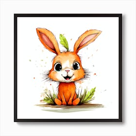 Cute Bunny 1 Art Print