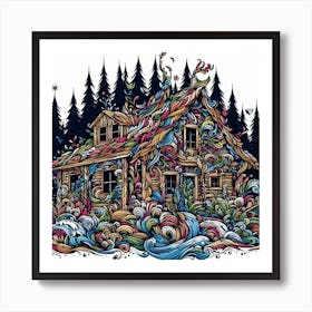 House In The Woods 1 Art Print