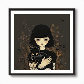 Black Cat 7 Art Print