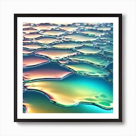 Abstract Water Surface Art Print