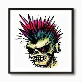 Punk illustration Art Print