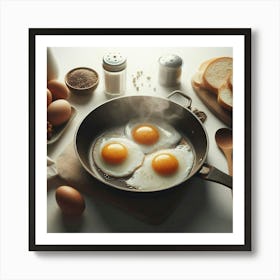 Sunnyside Up Eggs Kitchen Restaurant  Art Print