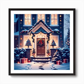 Christmas House 110 Art Print