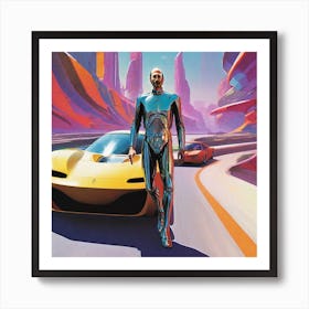 Futuristic Man 163 Art Print