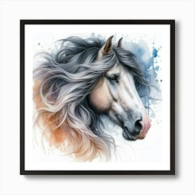 Horse Head Painting 2 Art Print