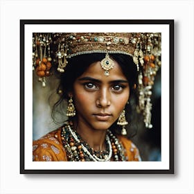 Indian Girl Art Print