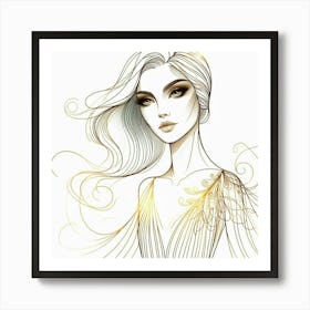 A lady 7 Art Print