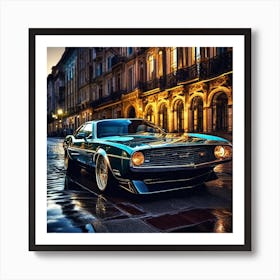 Classic Muscle Car Art Print