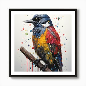 Nature S Song Bird Perched Art Print