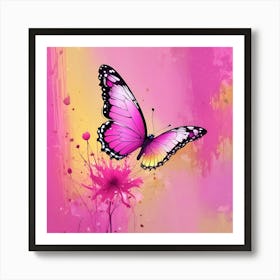 Pink Butterfly 10 Póster