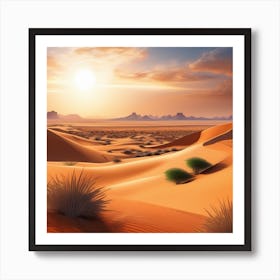 Desert Landscape 109 Art Print