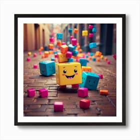 Cubes Art Print