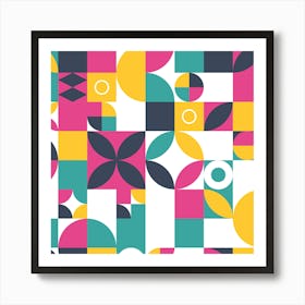 Abstract Geometric Pattern Art Print