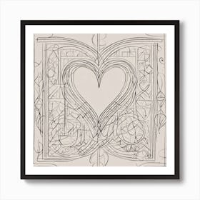 Love and Heart Valentine's Day Art Print