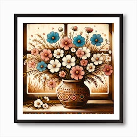 Flowers In A Vase 5 Art Print