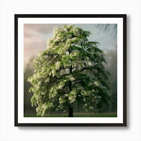 A Closeup Image Of A Lush Green Kirschbaum Tre(1)(1) Art Print