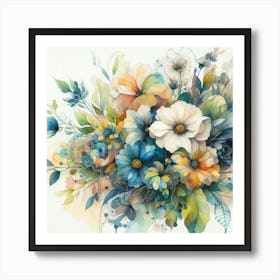 A bouquet of flowers 1 Art Print