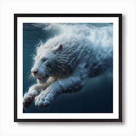 White Tiger 1 Art Print