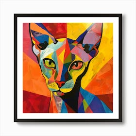 Kisha2849 Picasso Style Hairless Cat No Negative Space Full Pag 0234a327 9cae 40a2 B8b2 2b30f94c829c Art Print