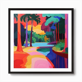 Abstract Park Collection Ibirapuera Park Recife Brazil 2 Art Print