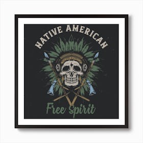 Native American Free Spirit Art Print