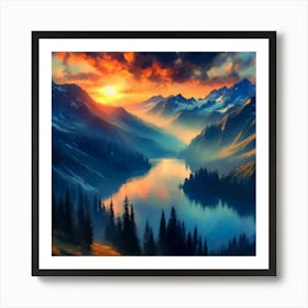 Enchanted Horizon 29 Art Print