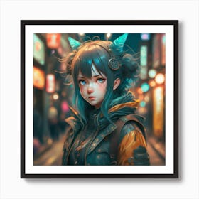 Anime Girl 1 Art Print