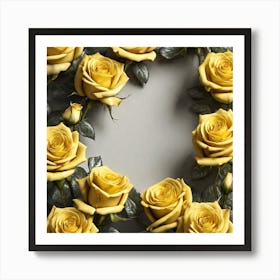 Yellow Roses 14 Art Print