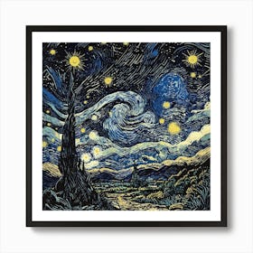 Starry Night 9 Art Print