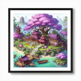 Chinese Village Art Print