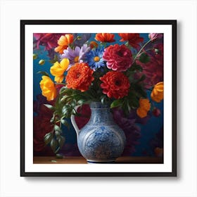 Flowers In A Vase 61 Art Print