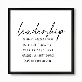 Leadership Affiche