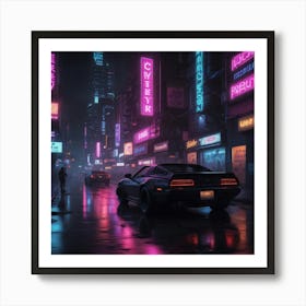 Neon City Art Print