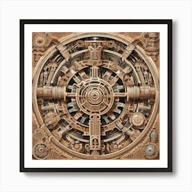 Mayan clockwork Poster