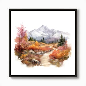 Autumn Landscape Painting 2 Art Print