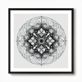 Geometric Mandala Art Print
