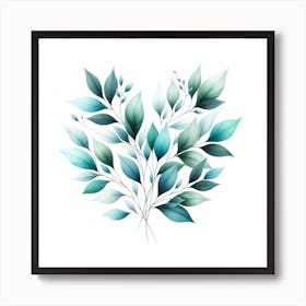 Heart Shaped Leaves Art Print