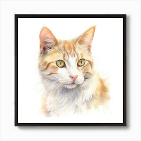 Honeybear Cat Portrait 1 Art Print