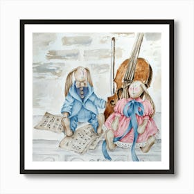 Melody of Love (Watercolor) Art Print