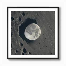 Nasa Moon Art Print