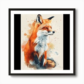 Fox Painting Art Print