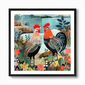 Bird In Nature Chicken 5 Art Print