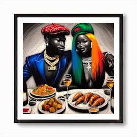 'The Dinner Party' 1 Art Print