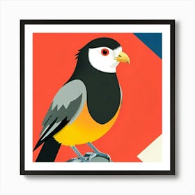 Bird On A Rock Art Print