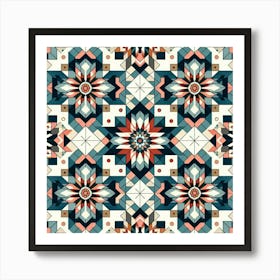 Abstract Geometric Pattern 55 Art Print