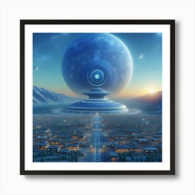 Alien City Art Print
