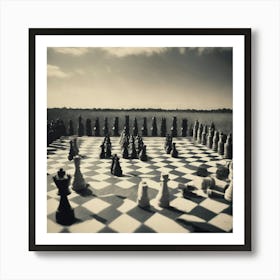 Chess Board 1 Art Print