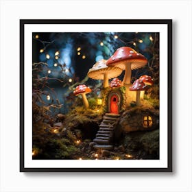 Fairy House In The Forest Art Print