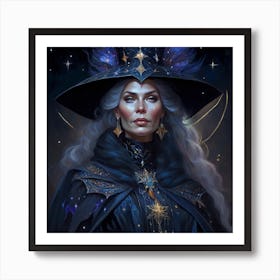 Witch In A Hat 1 Art Print