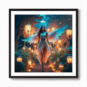 Angel In The Forest Art Print